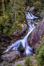 Scenic Mickiewicz waterfalls in Tatras