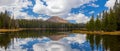 Scenic Mirror lake recreation area in Uinta Cache Wasatch national forest Royalty Free Stock Photo