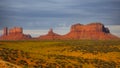 Scenic Monument valley landscape at Arizona and Utah border