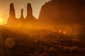 Scenic Monument Valley Sunset Royalty Free Stock Photo
