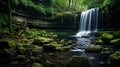 Scenic Moor Waterfall: Atmospheric Woodland Imagery By Mike Winkelmann