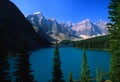 Scenic Morraine Lake in Banff Royalty Free Stock Photo