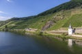 Scenic moselle river loop at Leiwen, Trittenheim Royalty Free Stock Photo