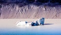 Scenic Mountain along Lake Pukaki to Mount Cook National Park, South Island, New Zealand. Royalty Free Stock Photo