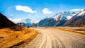 Scenic Mountain along Lake Pukaki to Mount Cook National Park, South Island, New Zealand. Royalty Free Stock Photo