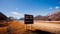 Scenic Mountain along Lake Pukaki to Mount Cook National Park, South Island, New Zealand. Royalty Free Stock Photo