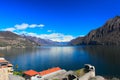 Iseo lake scenic view Royalty Free Stock Photo