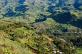 Scenic mountain landscape in Ecuador