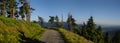 Scenic mountain landscape with gravel road Royalty Free Stock Photo