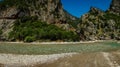 Scenic mountain landscape with Krikiliotis river, Evritania