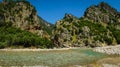 Scenic mountain landscape with Krikiliotis river, Evritania