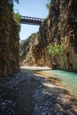 Scenic mountain landscape with Krikiliotis river, Evritania