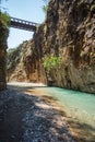 Scenic mountain landscape with Krikiliotis river, Evritania