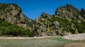 Scenic mountain landscape with Krikiliotis river, Evritania