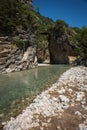 Scenic mountain landscape with Krikiliotis river, Evritania