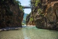 Scenic mountain landscape with Krikiliotis river, Evritania