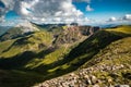 Scenic mountain landscape - Mamores ridge in Scottish HIghlands Royalty Free Stock Photo