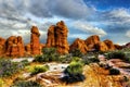 Beautiful Rock Towers in Arches National Park, Utah