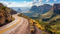 Scenic mountain road in Texas