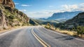 Scenic mountain road in Texas