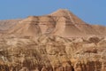 Scenic mountain in stone desert