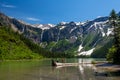 Scenic mountain views, Avalanche Lake, Glacier National Park Mon Royalty Free Stock Photo