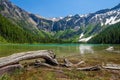Scenic mountain views, Avalanche Lake, Glacier National Park Montana Royalty Free Stock Photo
