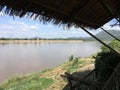 Scenic mountainous view of Mekhong River in Loei, Thailand