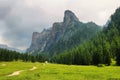 Scenic Mountains in Puez-odle nature park in the dolomites, Italy Royalty Free Stock Photo