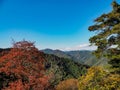 Scenic Mountainscape from Mount Takao, Tokyo, Japan Royalty Free Stock Photo