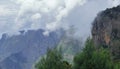 scenic mountainscape and panoramic view of palani hills from kodaikanal hill station in tamilnadu, india