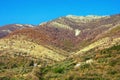 Scenic mountainside of Dinaric Alps in autumn colors. Montenegro Royalty Free Stock Photo
