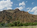 Mountainside view of Wyoming landscape from the North Fork Highway Royalty Free Stock Photo