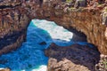 Scenic Mouth of Hell Boca de Inferno Gorge near Cascais, Portugal Royalty Free Stock Photo