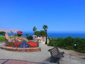 Scenic multicolored tiled bench in a love park, Lima Royalty Free Stock Photo