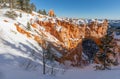 Winter Scenic Natural Arch Bryce Canyon Utah Royalty Free Stock Photo