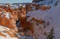 Scenic Natural Bridge Bryce Canyon Utah in Winter Royalty Free Stock Photo