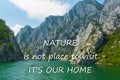 Scenic nature background with text Royalty Free Stock Photo