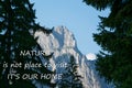 Scenic nature background with text Royalty Free Stock Photo