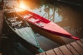 rowboat on lake Royalty Free Stock Photo