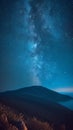 Scenic night sky view captures the enchanting beauty of darkness