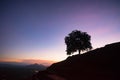 Scenic night view on top of rock fortress Sigiriya Royalty Free Stock Photo