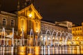 Scenic nighttime view if the beautiful city Braga in Portugal