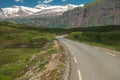 Scenic Norwegian Nordland County Route Across Saltfjellet Svartisen