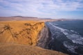 Steep cliff and ocean Royalty Free Stock Photo