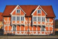 Scenic of the Old Town architecture in Wismar, Mecklenburg Vorpommern, Germany