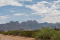 Scenic Organ Mountains vista in Las Cruces, New Mexico Royalty Free Stock Photo
