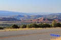 Scenic Overlook near Vernal above the Green River Valley from the Uinta Mountains, Dinosaur National Monument, Utah Royalty Free Stock Photo