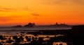 Scenic Pacific Coast Sunset Near Piedras Blancas Light Station California USA Royalty Free Stock Photo