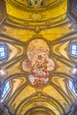 The ceiling of Church of St Francesco of Paola, Milan, Italy